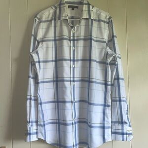 Banana Republic Men’s Plaid Cotton Woven Button Up Long Sleeve Shirt